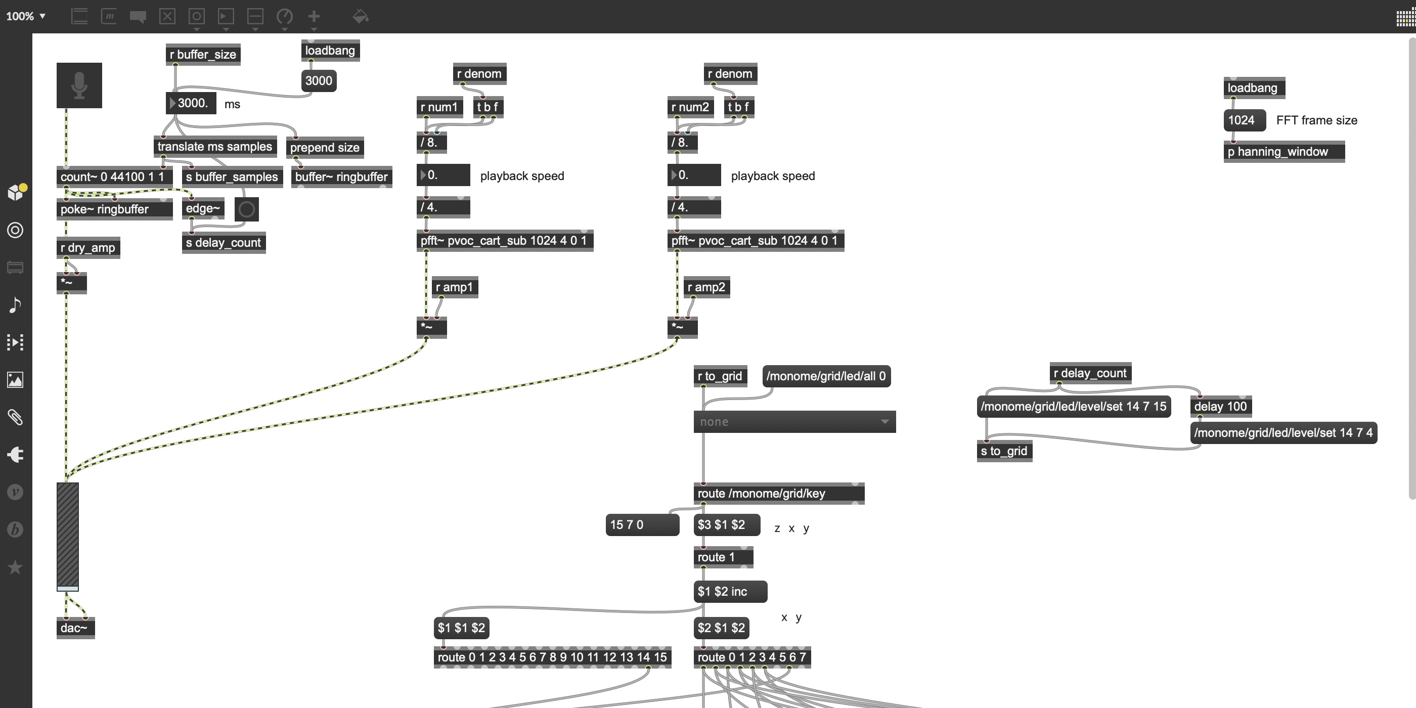 a screenshot of polyrhythmic timeshift delay